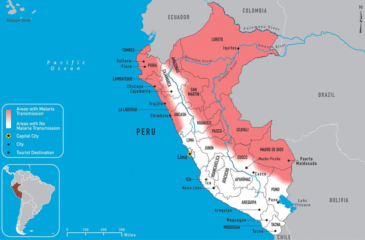 Peru haritası sıtma