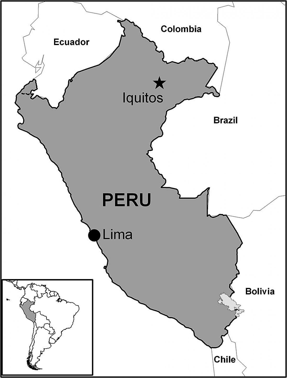 ıquitos Peru haritası 