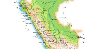 Peru fiziki haritası göster 