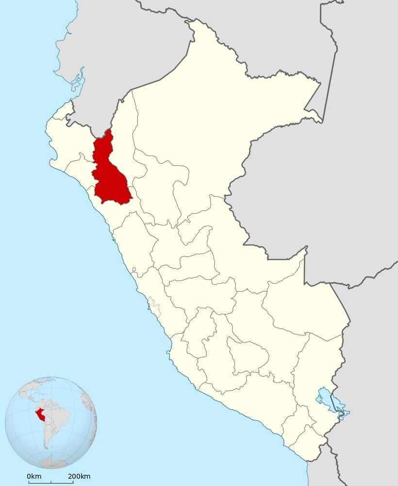 cajamarca Peru haritası