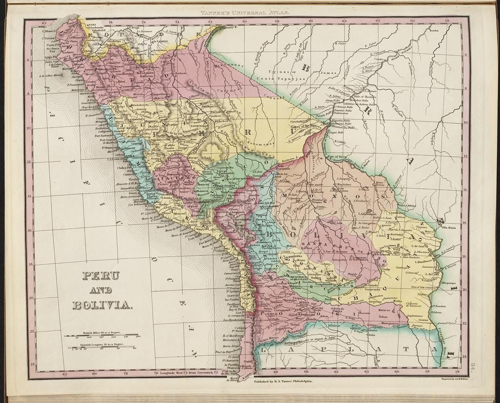 eski Peru haritası