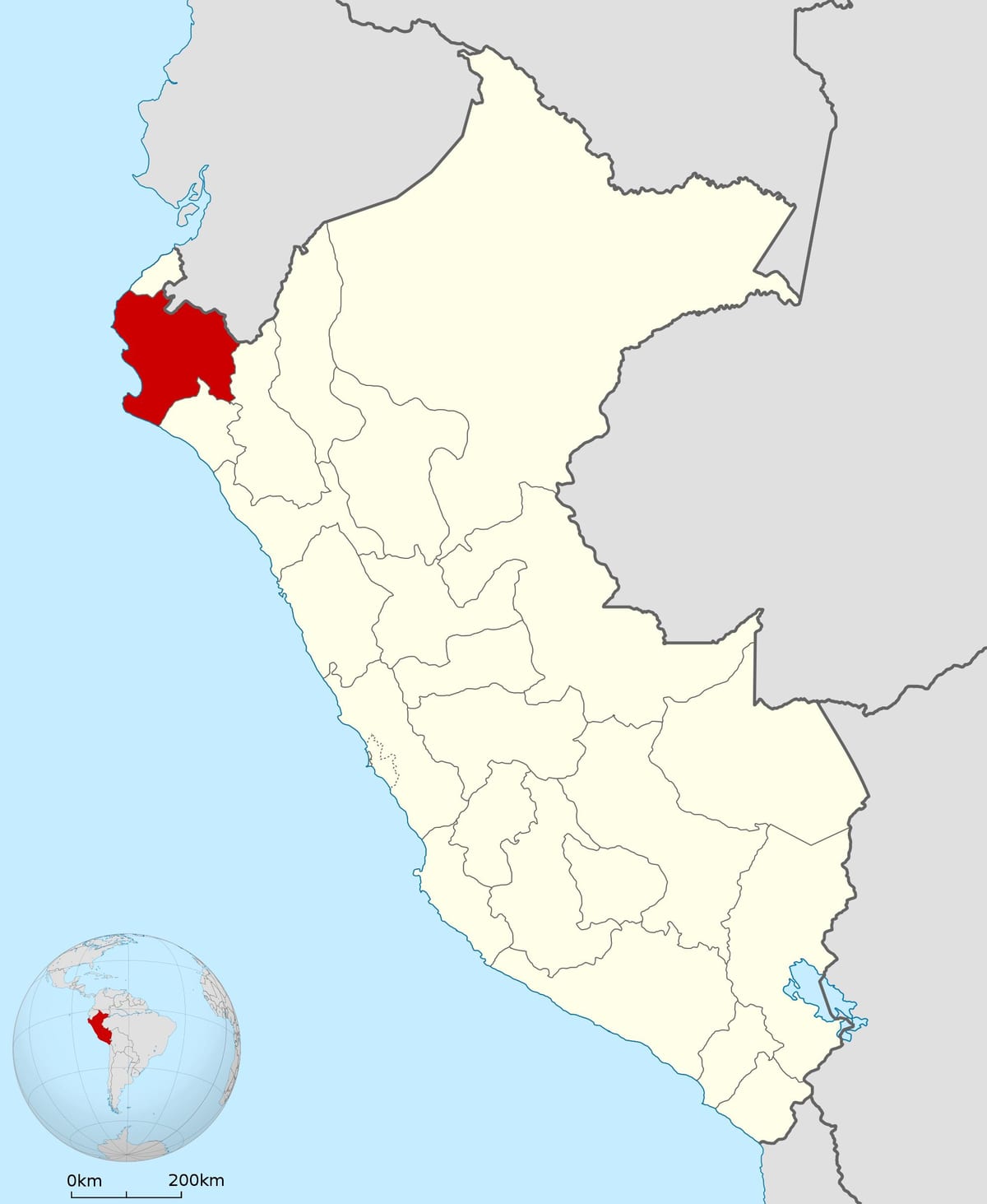 piura Peru haritası