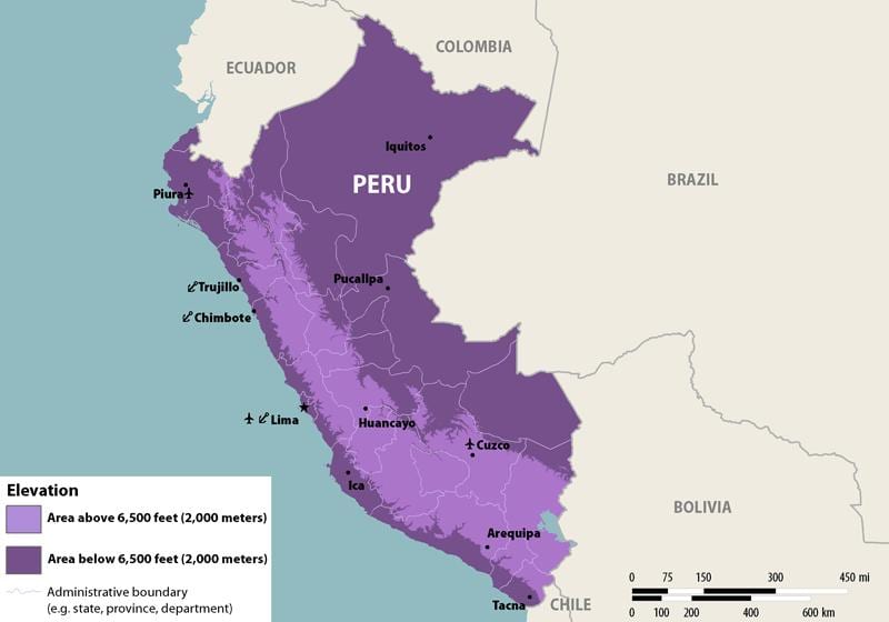 zika Peru haritası