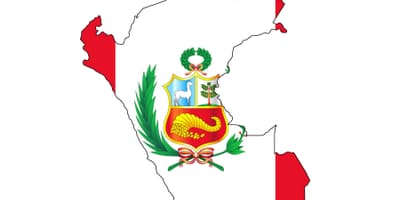 Peru haritası bayrak