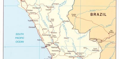 Peru haritası Devletleri
