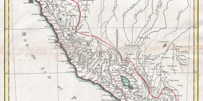 Peru eski harita 