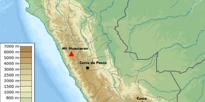 Yükseklik harita Peru