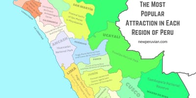 Peru haritası turistik yerler