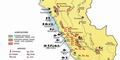 Peru haritası tarım