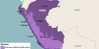 Zika Peru haritası 